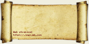 Jovana Bijelić vizit kartica